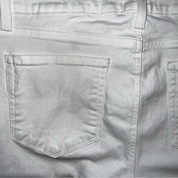 Paige Optic White Verdugo Crop Raw Hem Jeans Sz 32 - Picture 14 of 15